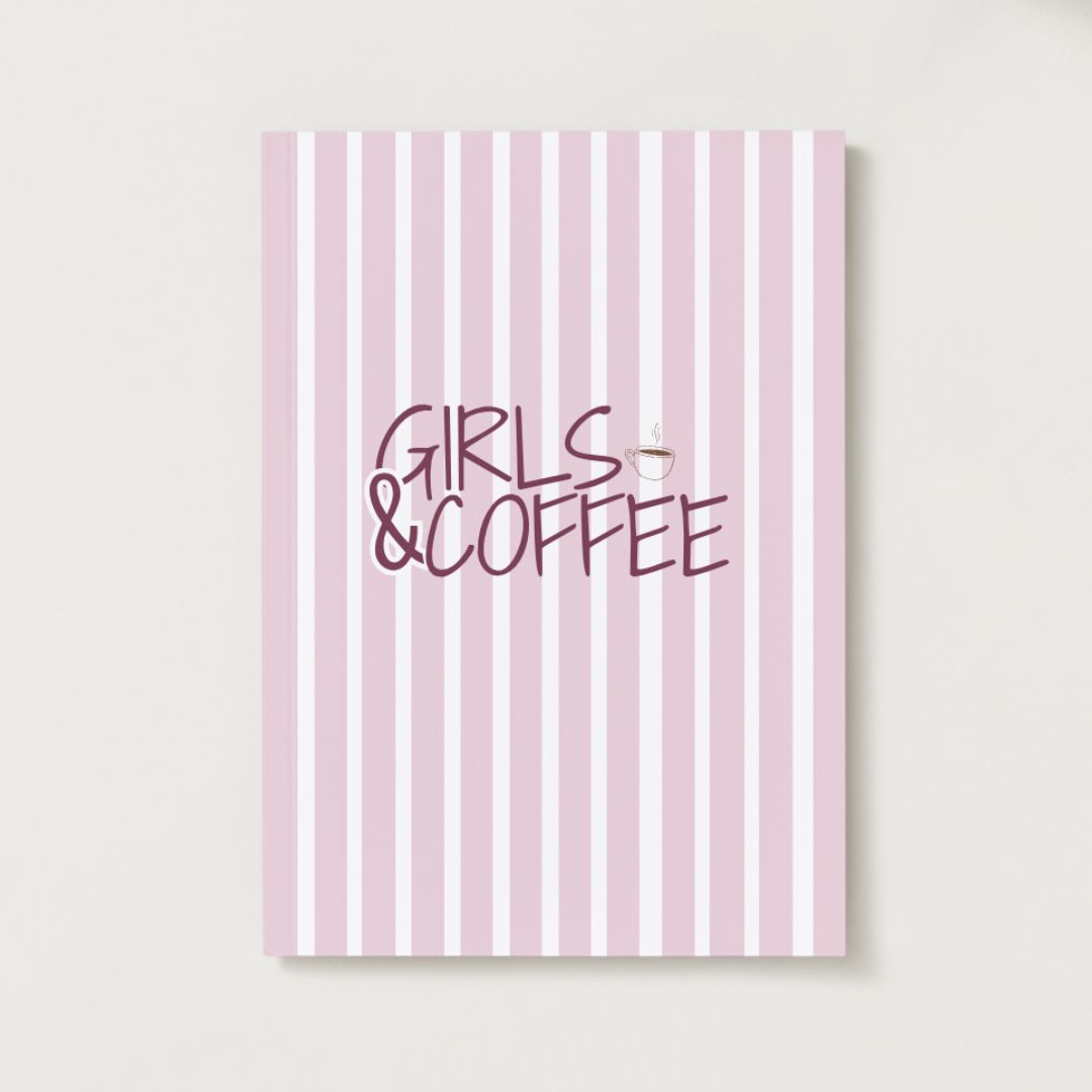 Carnet GIRLS&COFFEE - Carnet vierge ligné